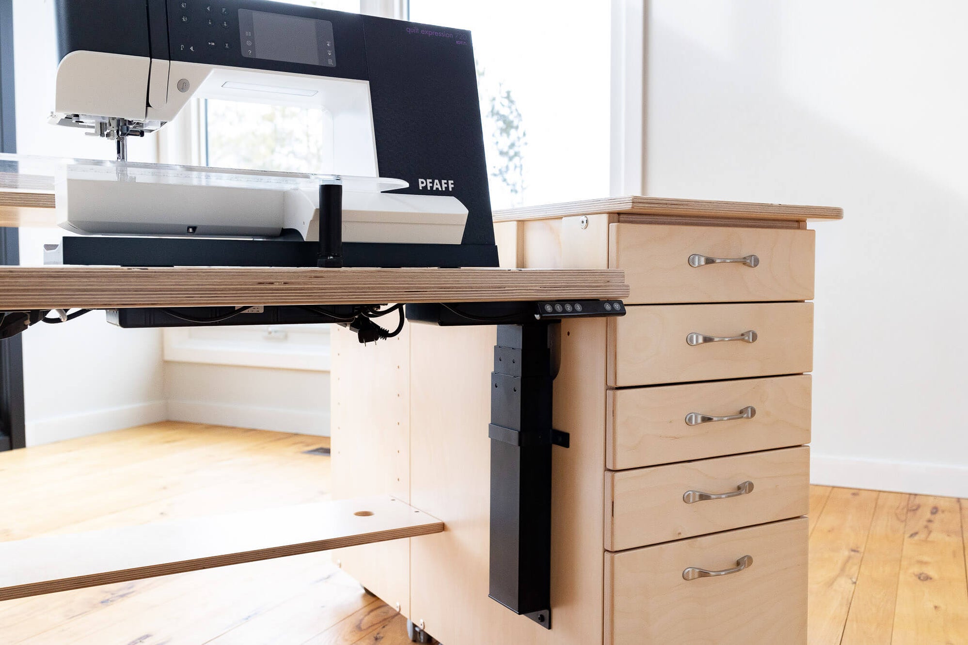 SEW 6028XL sewing desk 60" to 72" furniture Eddycrest Eddycrest